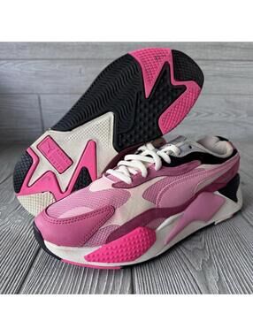 Puma RS-X Sneakers Men’s 9.5 Women’s Size 11 Pink White Running Shoes 373797-06